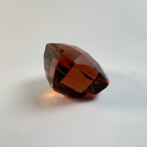 29.92 carat cushion-cut Citrine with checkerboard crown