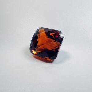 29.92 carat cushion-cut Citrine with checkerboard crown