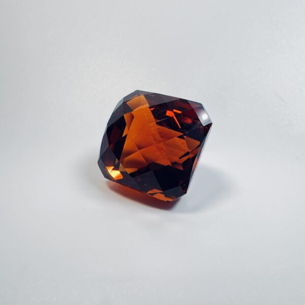 29.92 carat cushion-cut Citrine with checkerboard crown