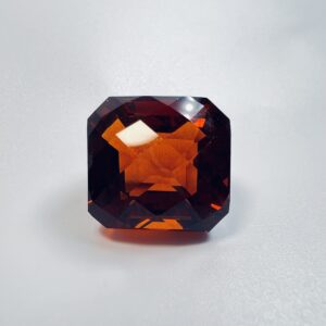 29.92 carat cushion-cut Citrine with checkerboard crown